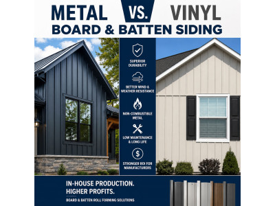 Metal vs. Vinyl Board & Batten Siding: Which Material Is Driving Demand for Manufacturers?