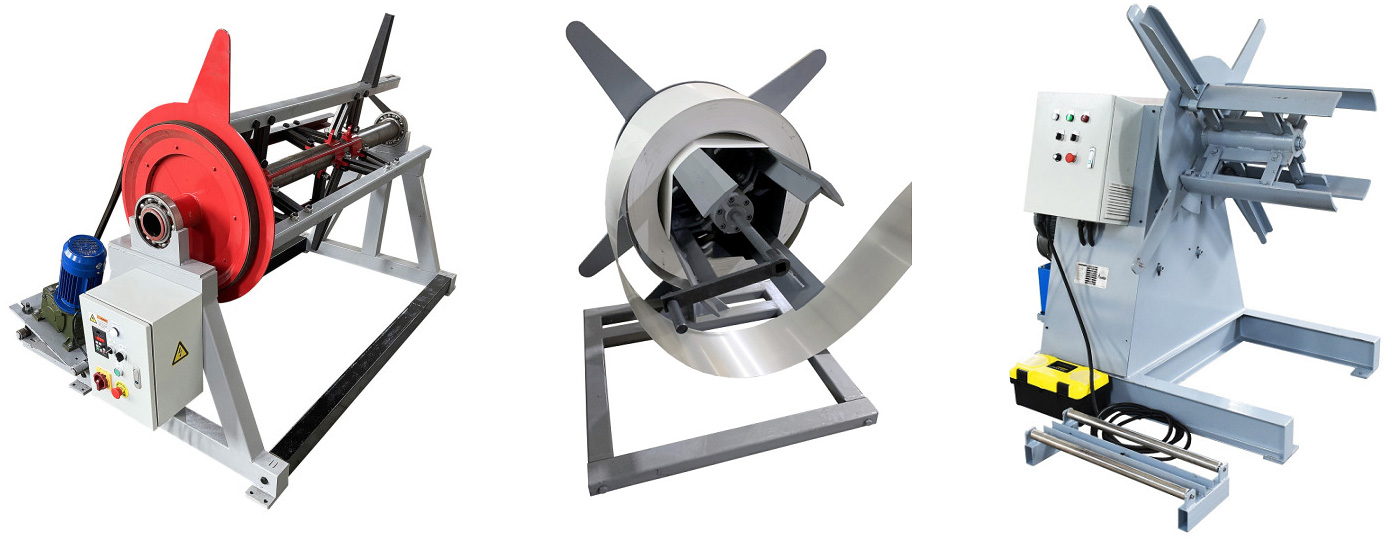 Manual and motorized Decoiler machines